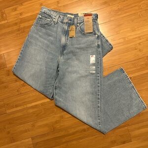 Levi's Cinchable Baggy Blue Jeans